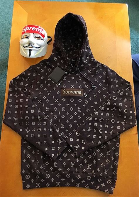 louis vuitton x supreme hoodie black|supreme louis vuitton hoodie where to buy.